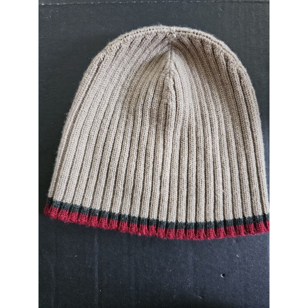 Gucci Beanie Mens Size Medium Beige Knitted 100% Wool ✨️ SEE PHOTOS✨️
